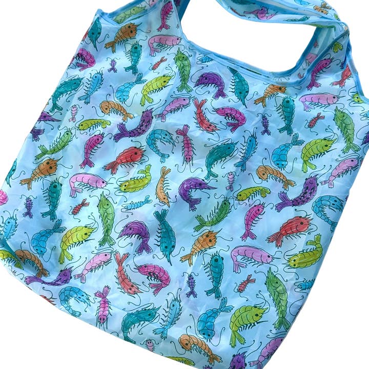liadelyonart - Wholesale Grocery/Shopping Bag - Whimsical Shrimp Reusable Tote Bag8