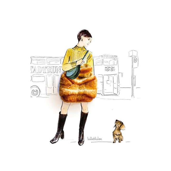 Lütteblüten - Wholesale Everyday Greeting Card - Franzbrötchen - the original is - card with envelope1