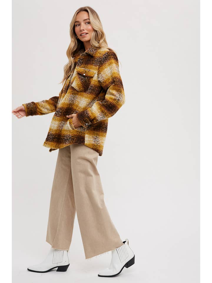 Bluivy - Wholesale Shirt Jacket/Shacket - Women's - BUTTON DOWN FLANNEL SHACKET13