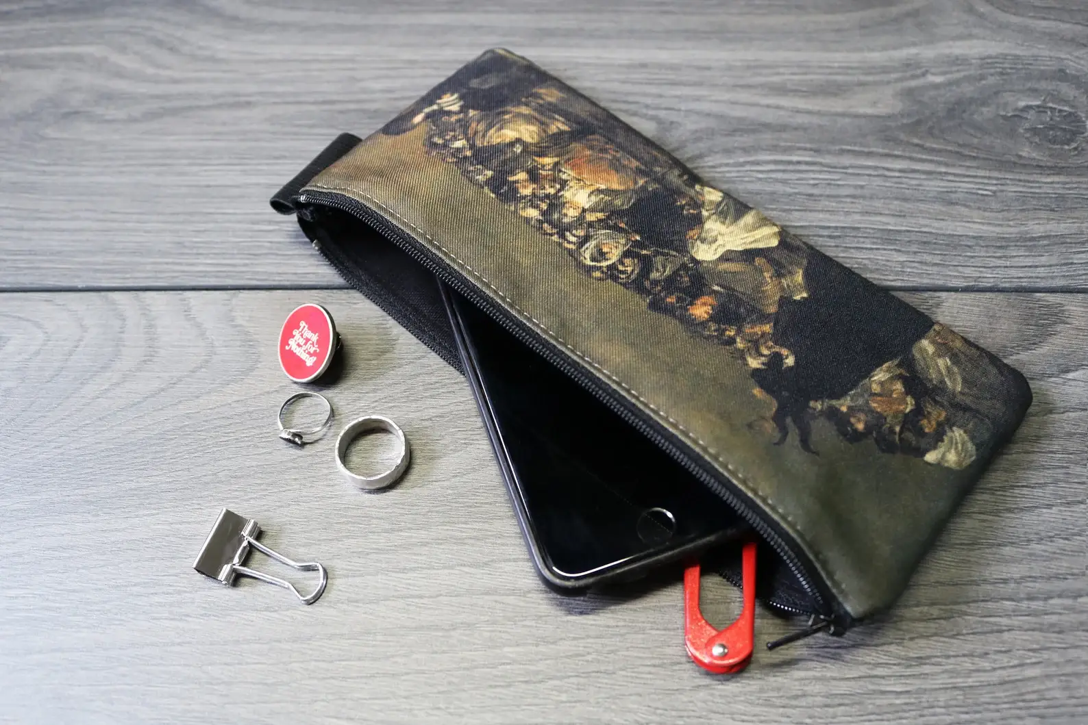 renaissance fair – wholesale Pencil case/pouch – witches' sabbath - lined twill pencil case - francisco goya0