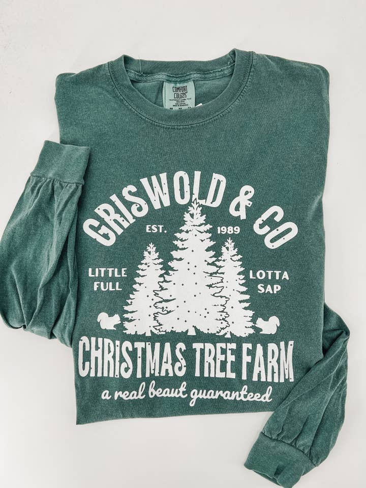 Griswold Christmas Tree Farm tee for wholesale by Hand Made Alabama