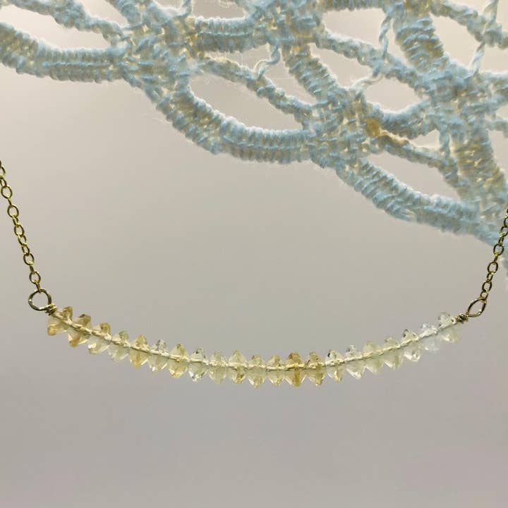 Citrine necklace for wholesale by Penelope Plum Designs