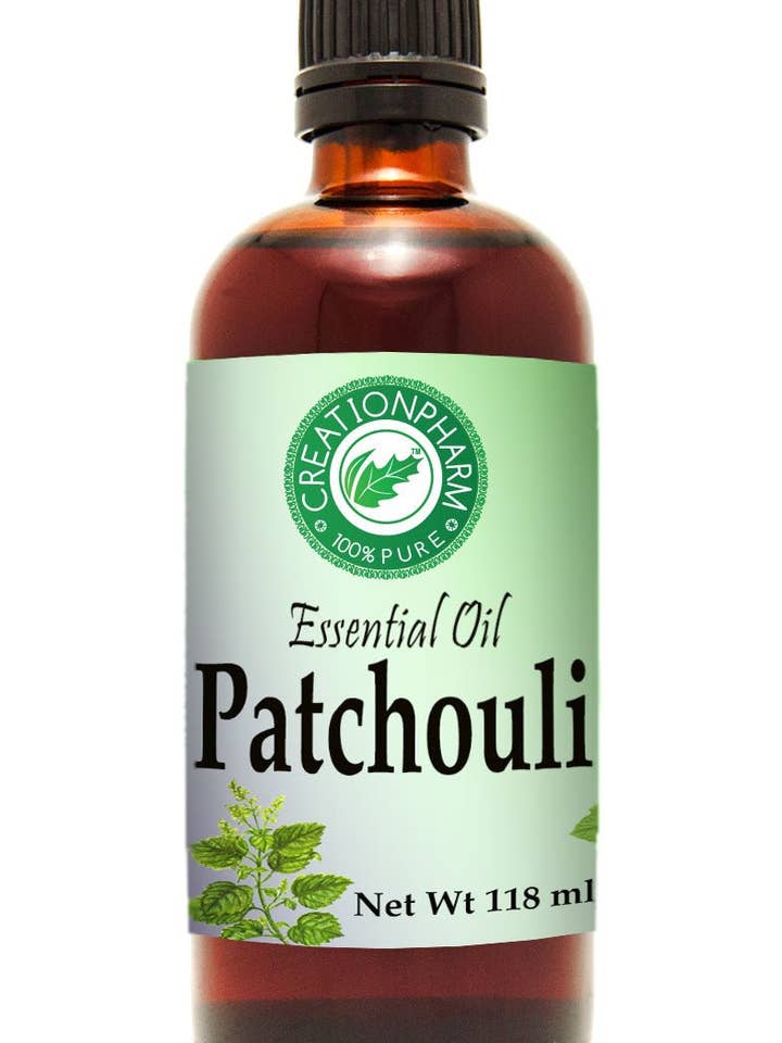 Patchouli eterisk olja 4 oz ren för aromaterapi hudvård mjäll sår akne för wholesale av Creation Farm Inc