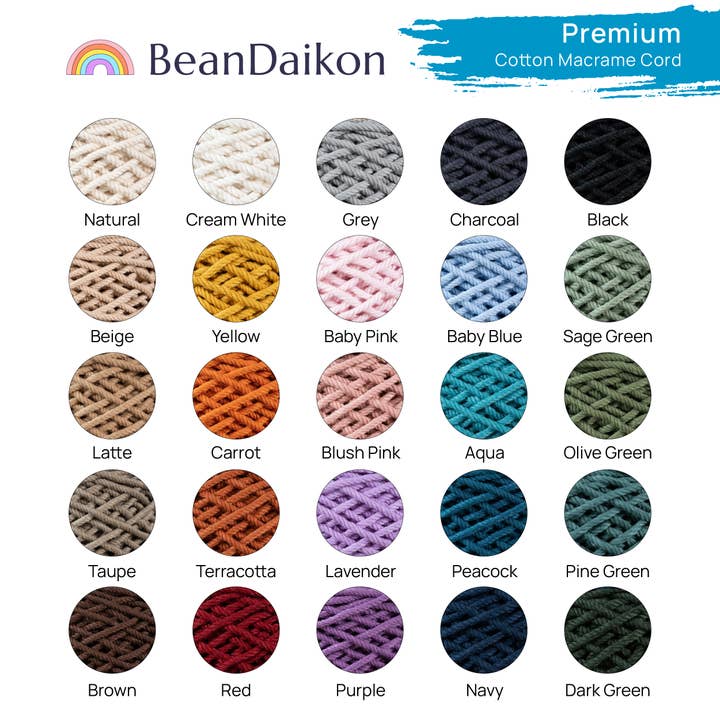 BeanDaikon - Wholesale Hanging Planter - Macrame Plant Hanger I71
