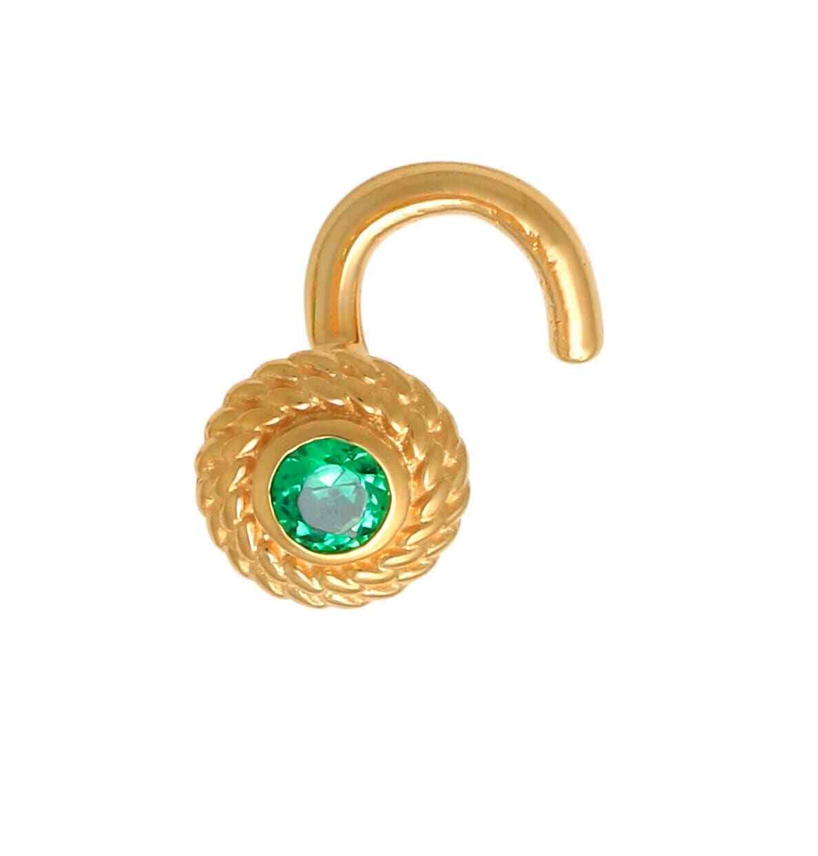 Zahav Jewelry – wholesale Enkelt örhänge – 14K massivt guld näsring | 18 Gauge | Massivt guld | Guld näsring | Guldnäsa S4