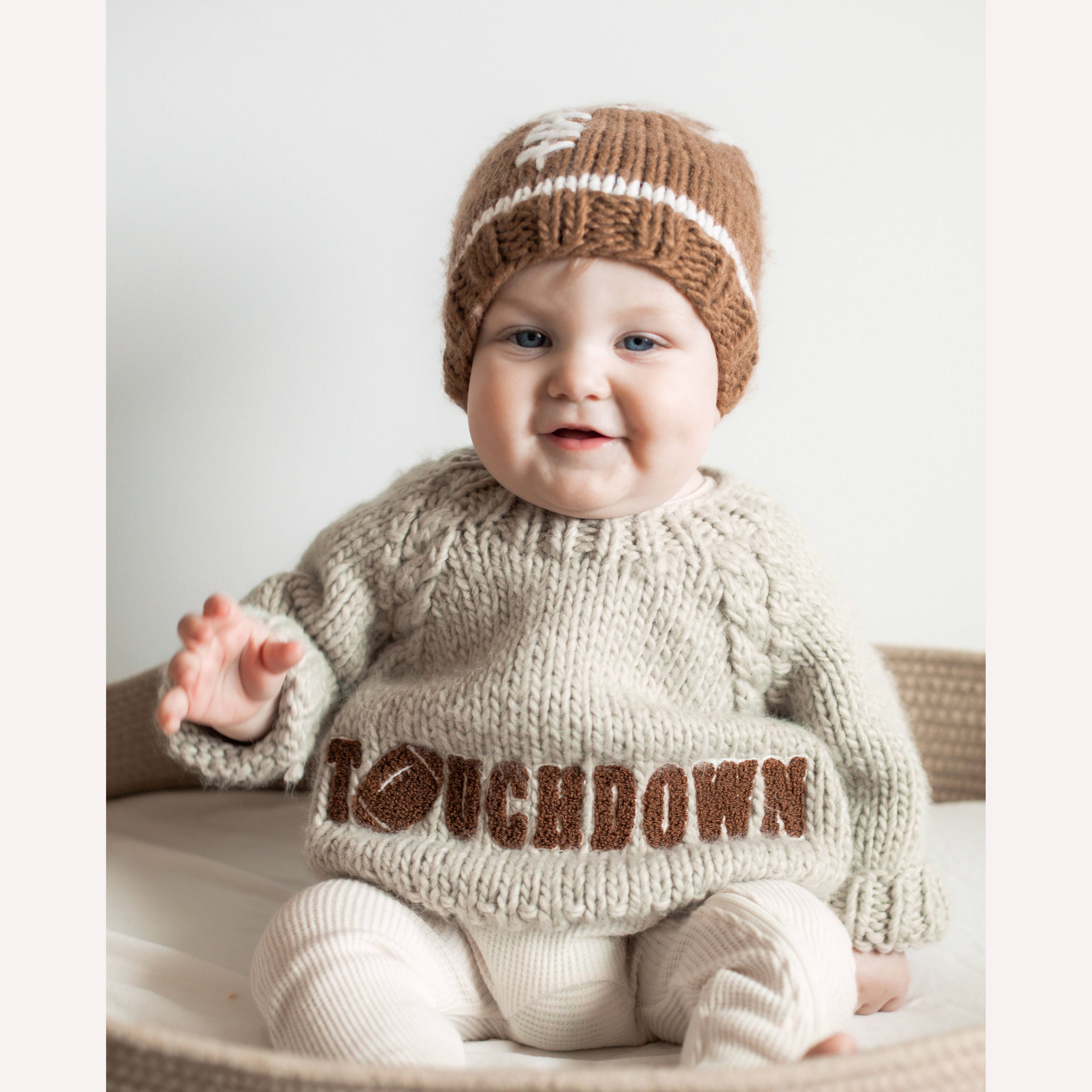 Huggalugs - Wholesale Knit Sweater - Baby - Touchdown Football Sweater for Baby & Toddler1