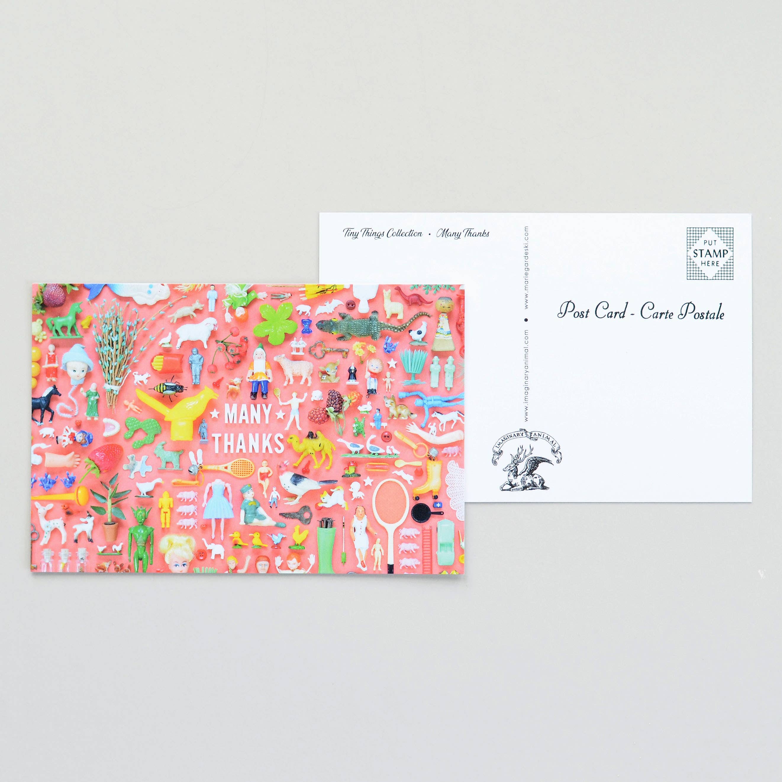 Imaginary Animal - Wholesale Thank You Card - Tiny Things Many Thanks Collection Greeting Card or Postcard3