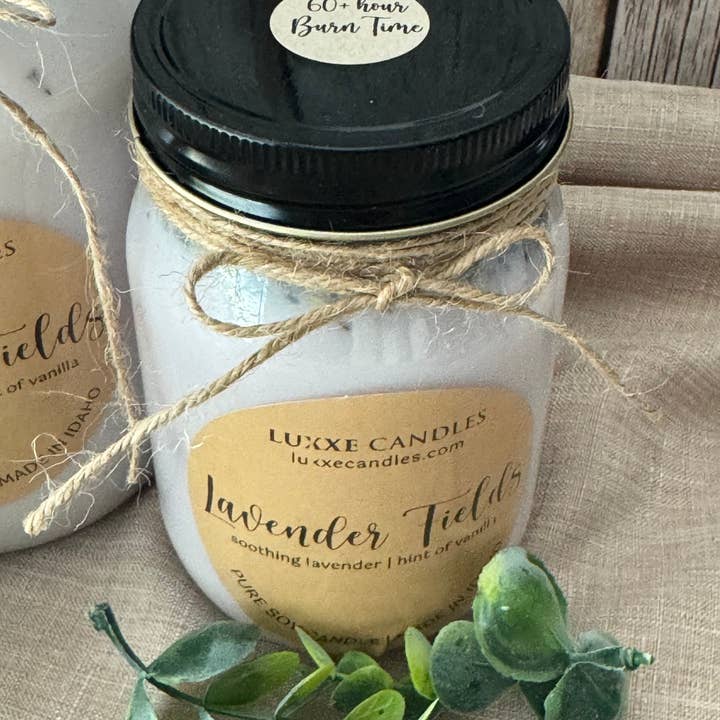 LUXXE Candles - Wholesale Jar/Filled Candle - Lavender Fields Jar Candle | Organic Soy Candle1