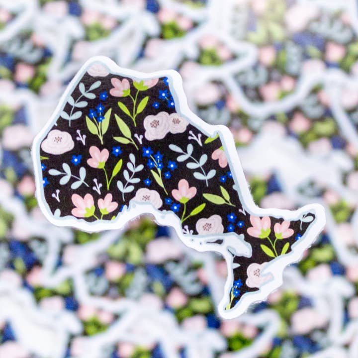 Ontario Floral Sticker for wholesale by Holyome Design Co.