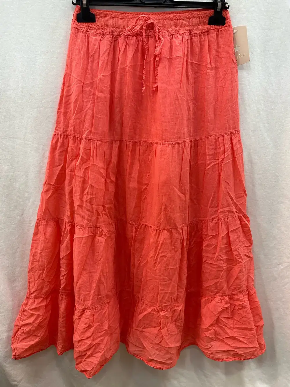 Mimi & Gogo – Engroshandel Nederdel - Dame – Lang bomuldsvoile nederdel med foer og elastik i taljen9