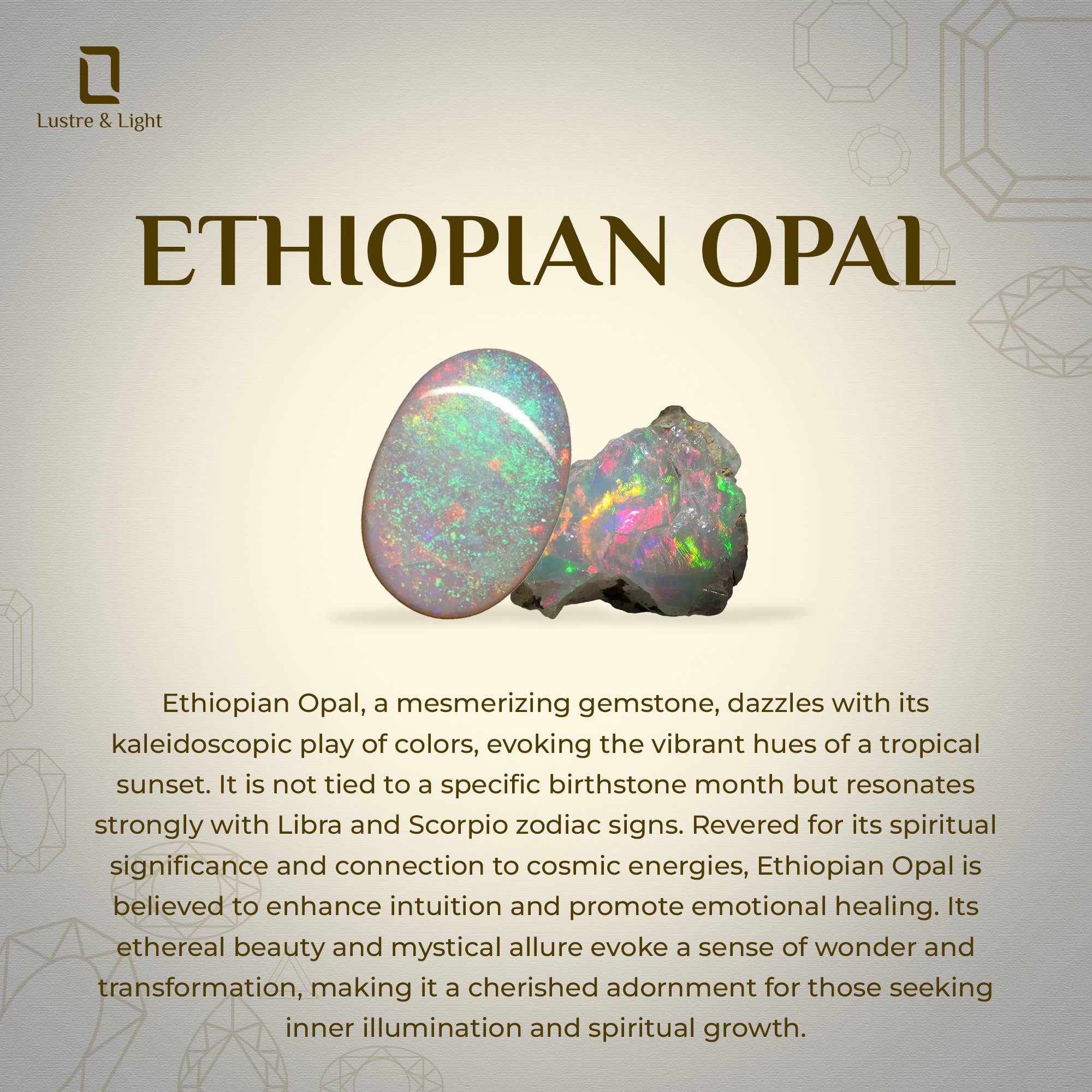 Nature Crafts - Wholesale Jewelry Set - 925 Natural Ethiopian Opal Rough Gemstone Gift-Set For Women2