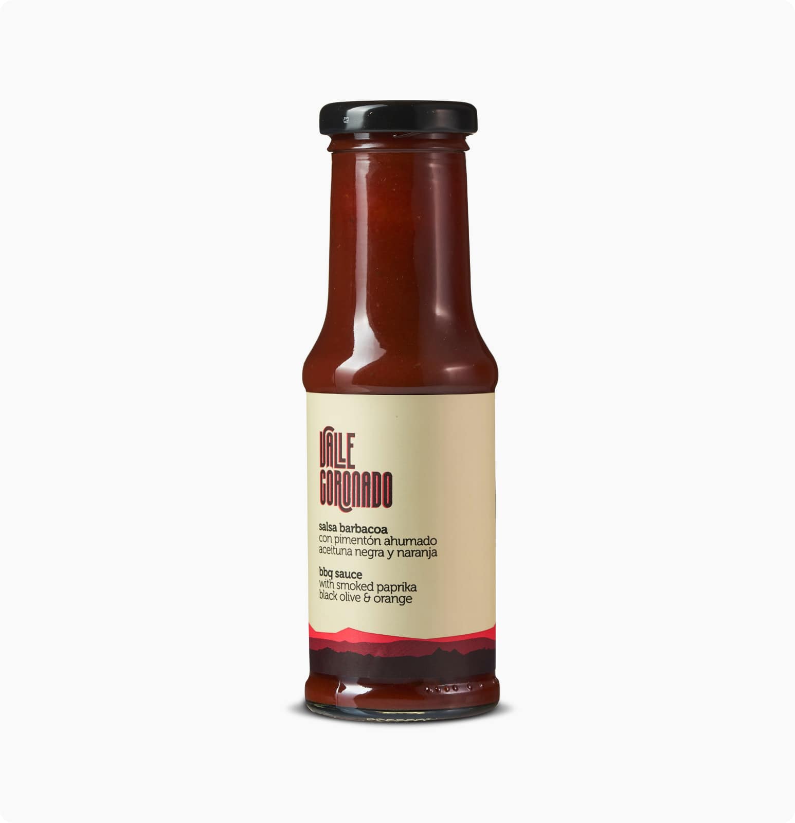 Valle Coronado - Venta al por mayor Salsa - Salsa Barbacoa con Pimentón , Aceituna Negra y Naranja1