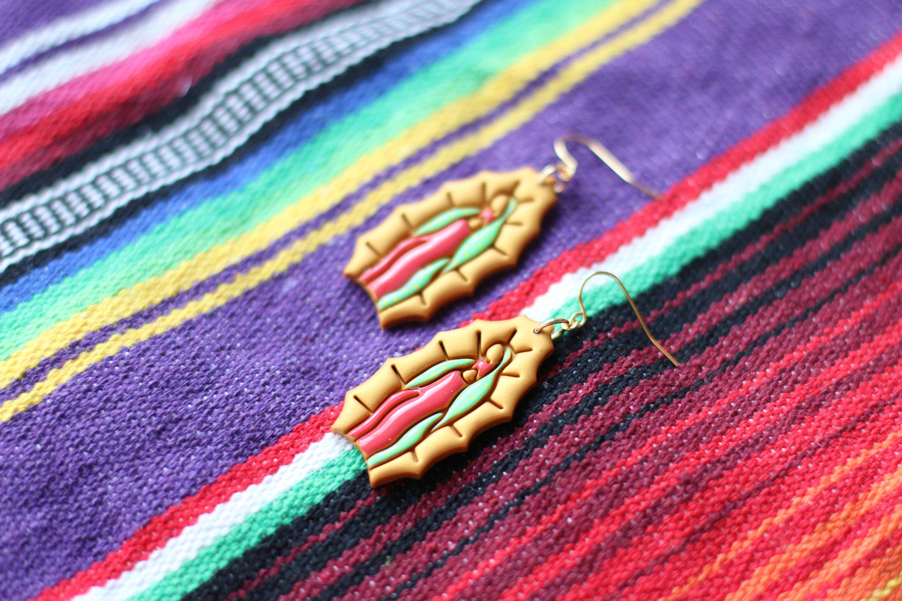 Skye Eclisse Jewelry - Wholesale Dangle Earrings - Virgen De Guadalupe Earrings8