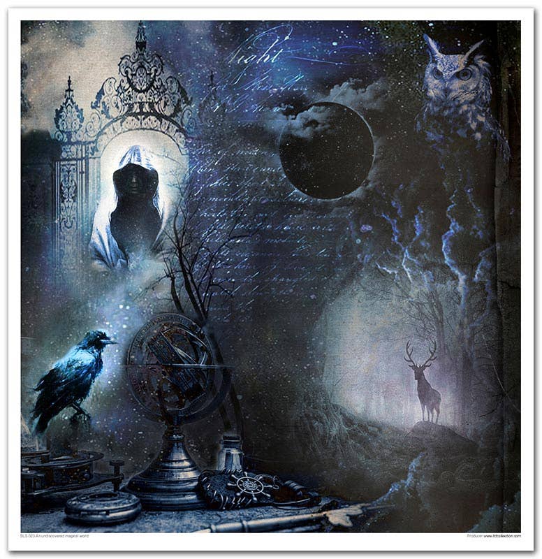 ITD Collection - Vendita all'ingrosso Scrapbooking - SLS-023 - set 11 pezzi x 310x320 mm / 12,2x12,6 in - 200 GSM3