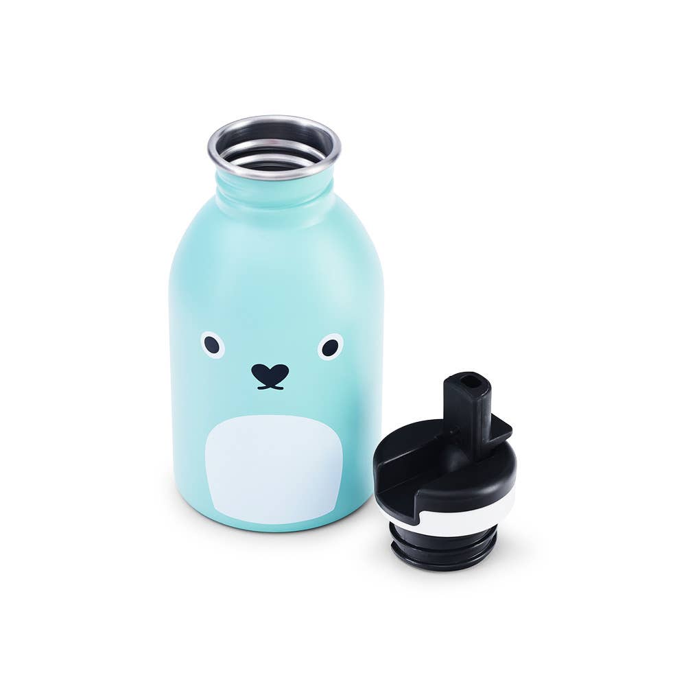 Noodoll - Wholesale Water Bottle - Stainless Steel Water Bottle - Ricepudding Bear-Blue-US only1