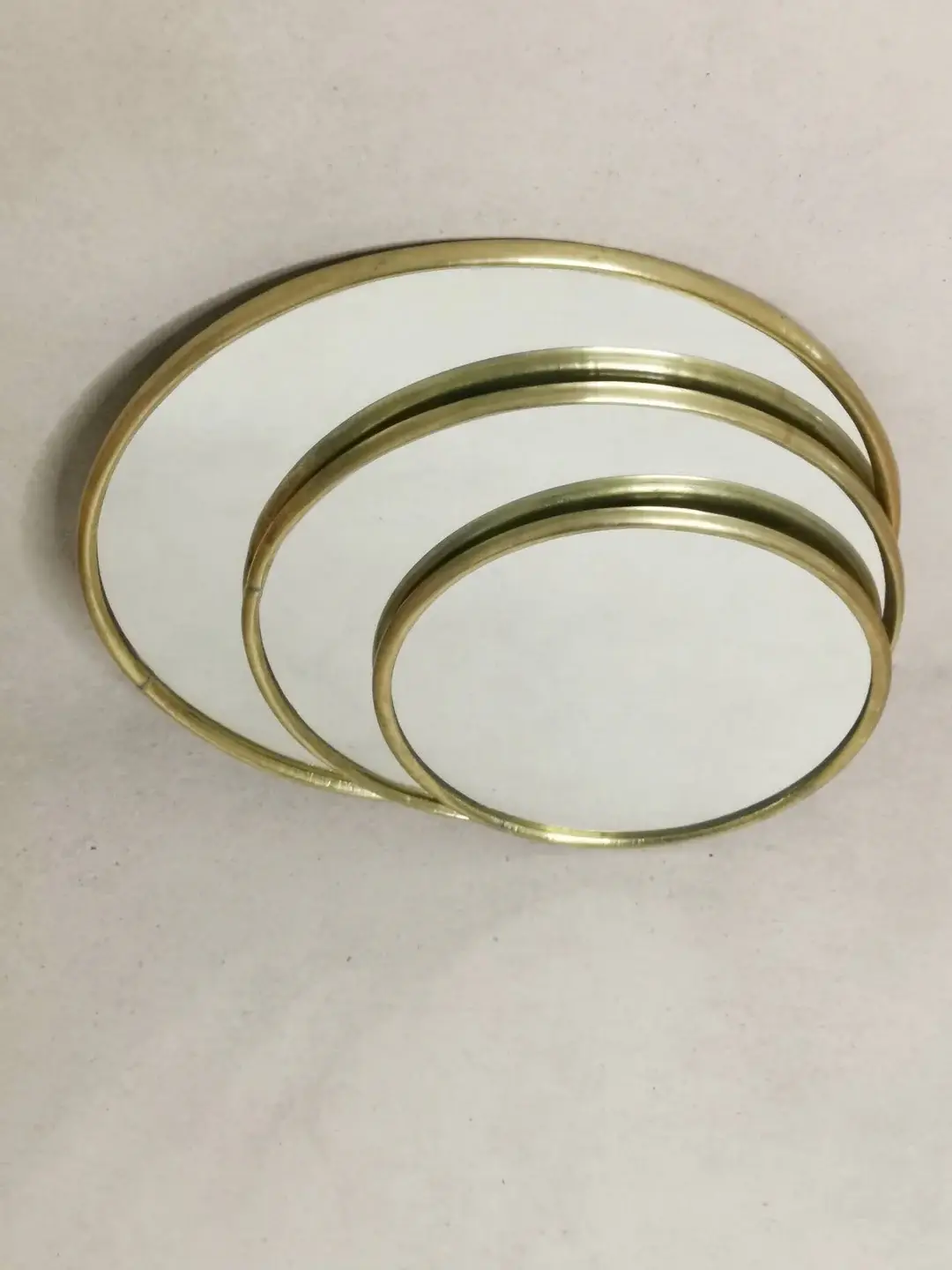 High crafty - Wholesale Wall Mirror - Handmade Moroccan Round Mirror with Golden Brass Frame5