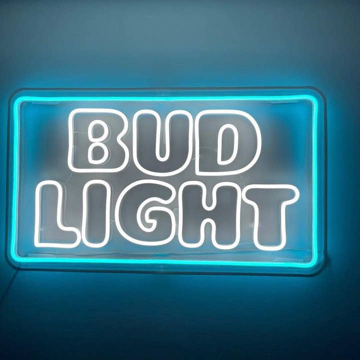 Bud Light öl neonskylt för wholesale av Aoos Custom