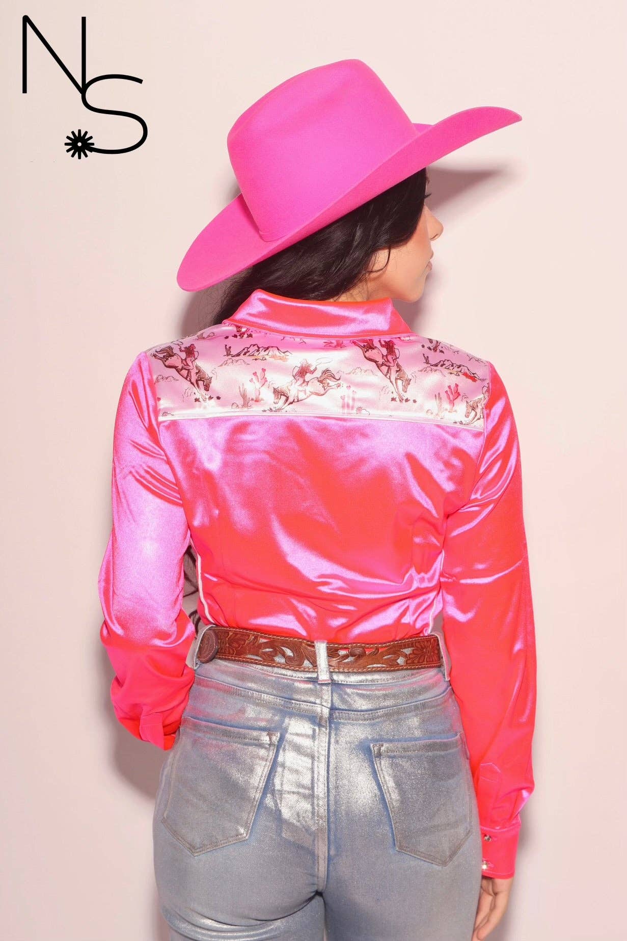 Neon Spur LLC - Wholesale Button Down Shirt - Women's - Let 'Er Buck! Luxury Western Pearl Snap Rodeo Shirt5