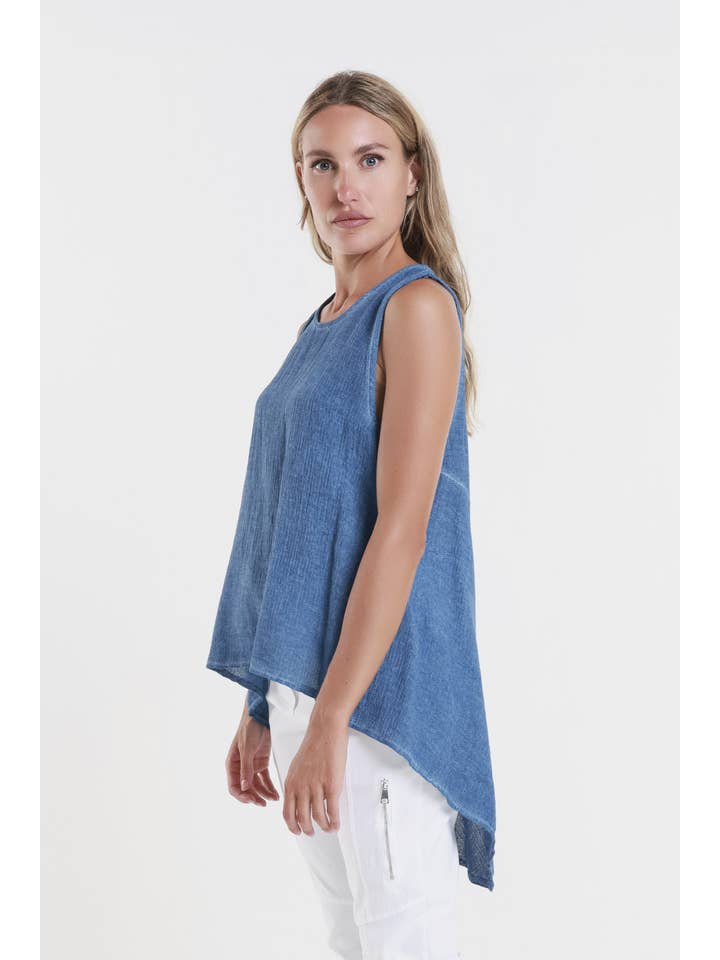 TINA Stephens Italy/Tees By Tina - Wholesale Tank Top - Women's - Lexa Lin-Co Tunic Tank (BT117)30