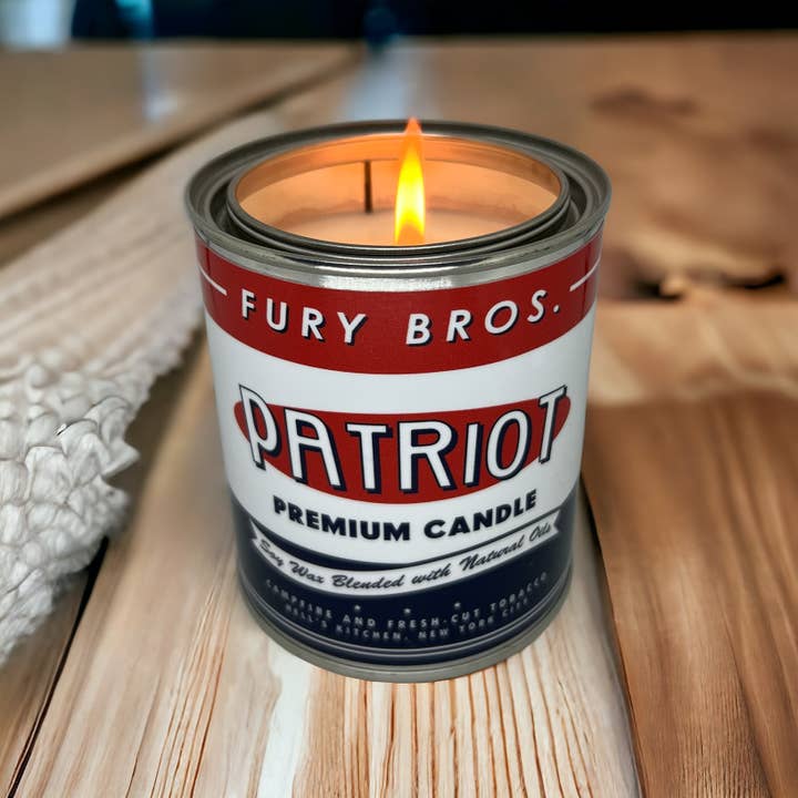 Fury Bros. - Wholesale Jar/Filled Candle - Patriot Premium Candle 12.5oz