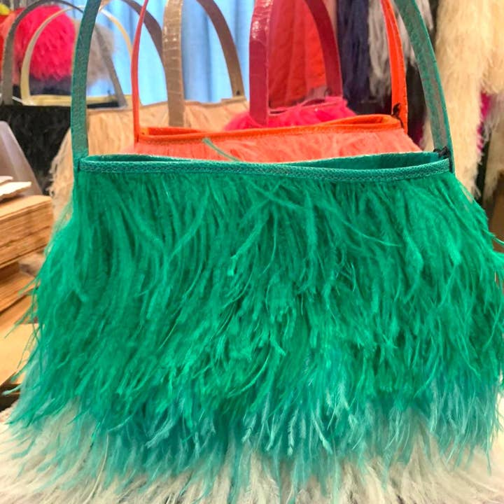KOLUNTU - Wholesale Tote Bag - Women's - Shayleen Ostrich Feather TOTE6