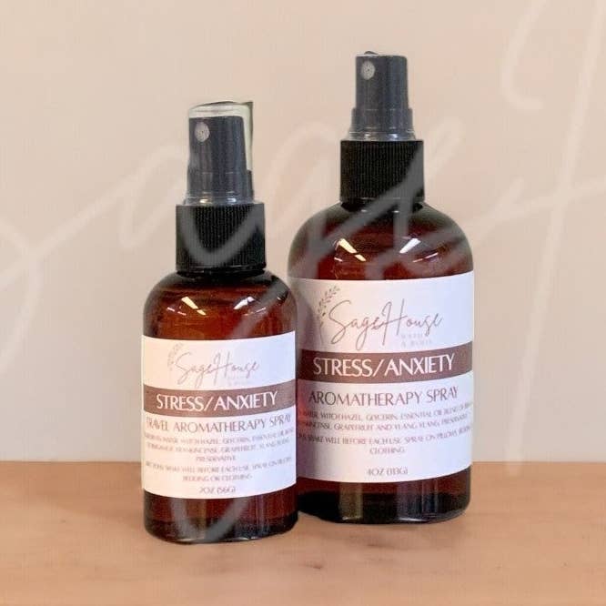 Anxiety/Stress Relief Aromatherapy Spray for wholesale by SageHouse Bath & Body