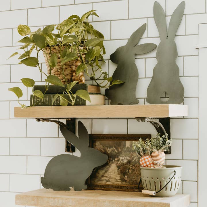Set of 3 Easter Bunny Wall Decor for wholesale by Keystone Steel Co.