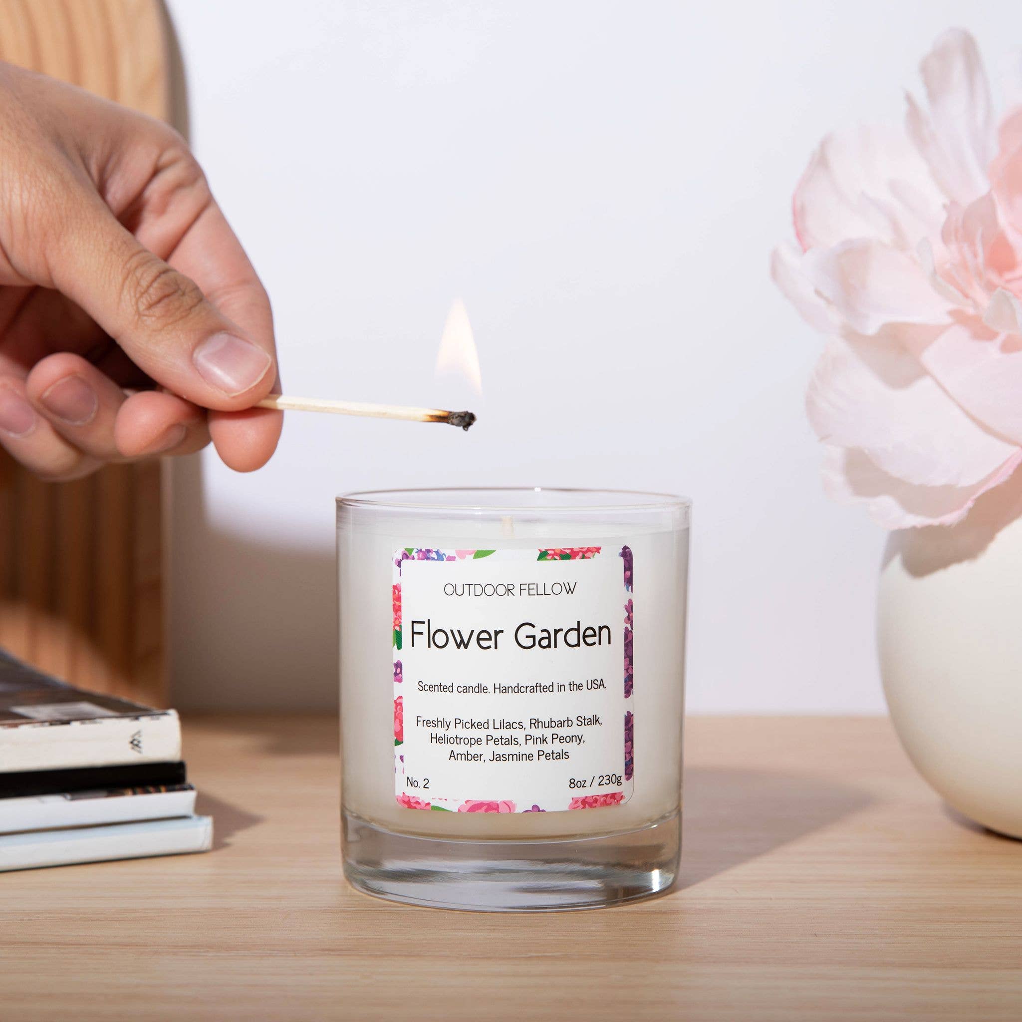 Outdoor Fellow - Wholesale Jar/Filled Candle - Flower Garden Scented Candle3