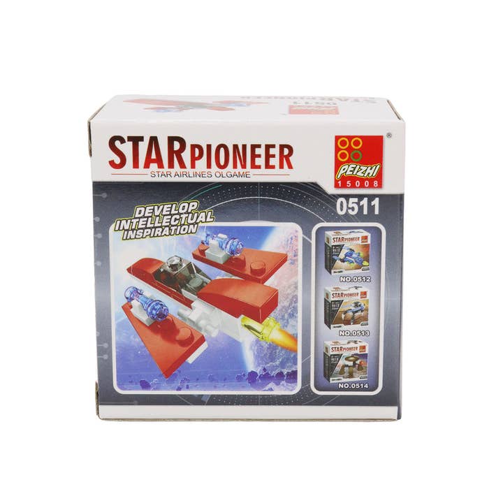 ASSORTED Outer Space Craft Diy Building Block - 12 Pcs for wholesale on Faire5