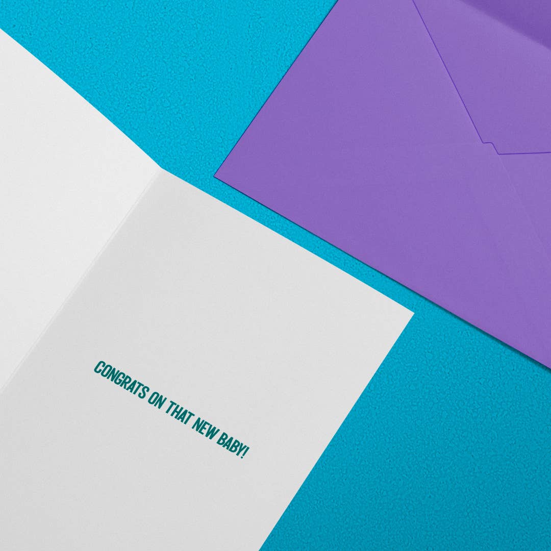 Squirrel Friend Gifts – postal de felicitações por atacado – Outro Bebé - Cartão Engraçado para Novo Bebé1