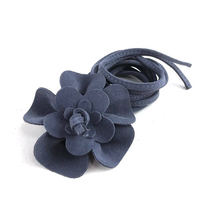 MILANO AMOUR - Wholesale Belt - Women's - BELT FLOWER MEDIUM SUEDE5