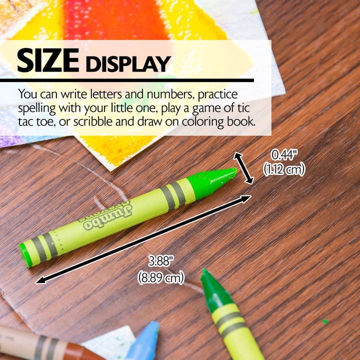 BAZIC Products - Wholesale Crayons - Kids & Baby - Premium Jumbo Crayons 12 Color1