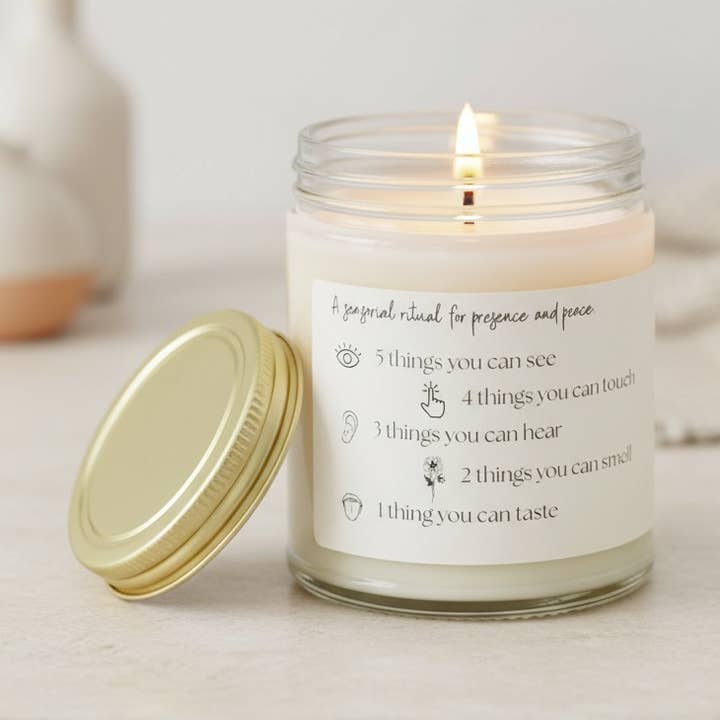 Aardende Meditatie Sojakaars, Ontspanningskaars voor wholesale door London James Candle Co