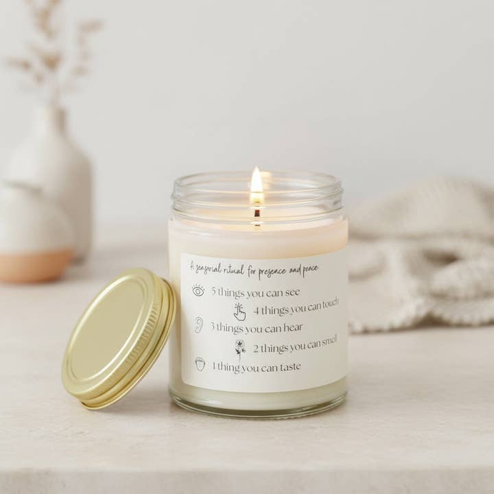 Grounding Meditation Soy Candle, Relaxation Candle for wholesale by London James Candle Co