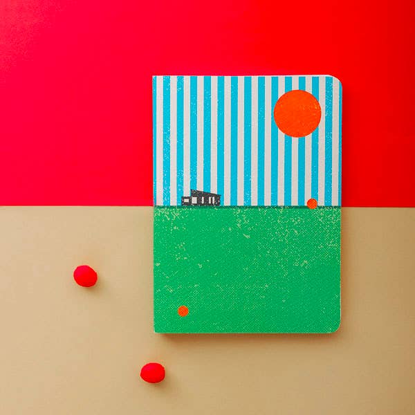 Papier Merveille - Wholesale Notebook - A5 spiral notebook - Red Sun1