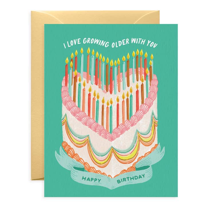 Heart Cake | Birthday Card for Couples & Friends | Empower for wholesale by O.O.M.F. Creative