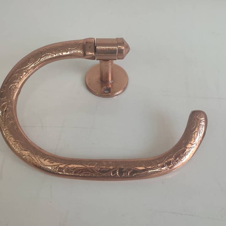 Handgefertigter Handtuchhalter aus Kupfer für die Badezimmerwand für den Großhandel von MARRAKECH METACRAFT LTD