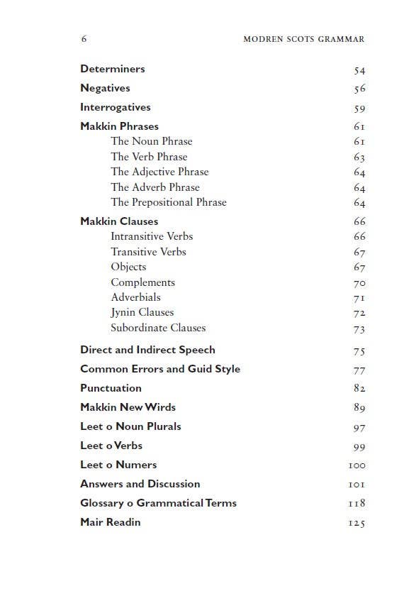 Luath Press Ltd – wholesale Language & Linguistics – Modren Scots Grammar by Christine Robinson3