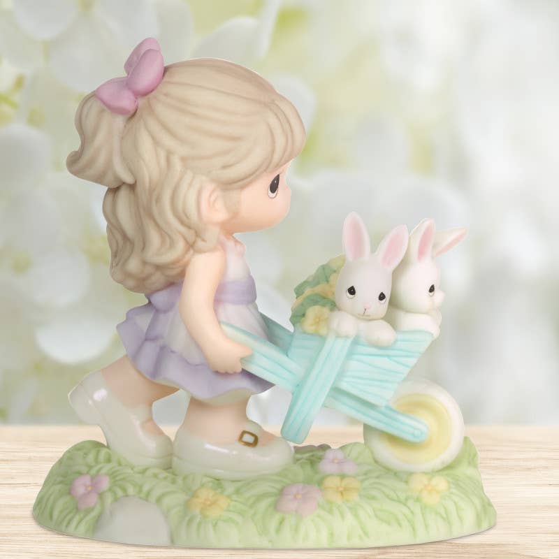 Precious Moments - Wholesale Decorative Figurine - Wishing You Bunny Kisses And Springtime Wishes Figurine0
