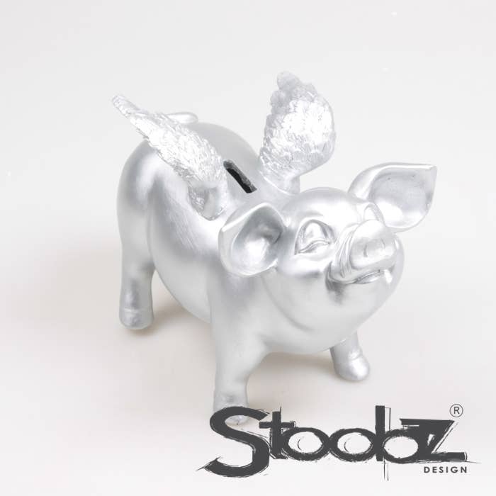 Imhof & Stevens BV – Mealheiro por atacado – Cofrinho STOOBZ com asas 14 x 25 x 15 cm | Cofre29