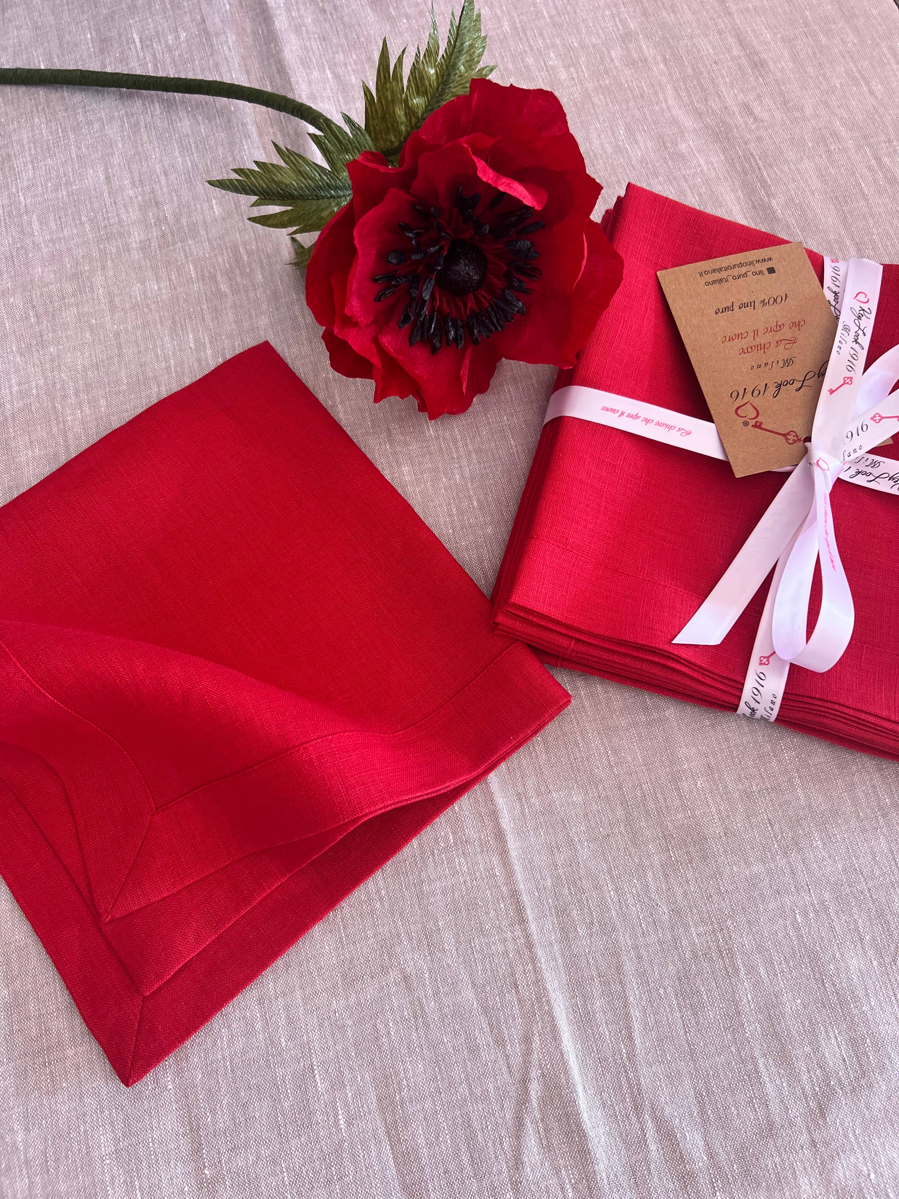 KEY LOOK1916 MILANO - Wholesale Dinner & Cloth Napkin - Linen napkins with frame16