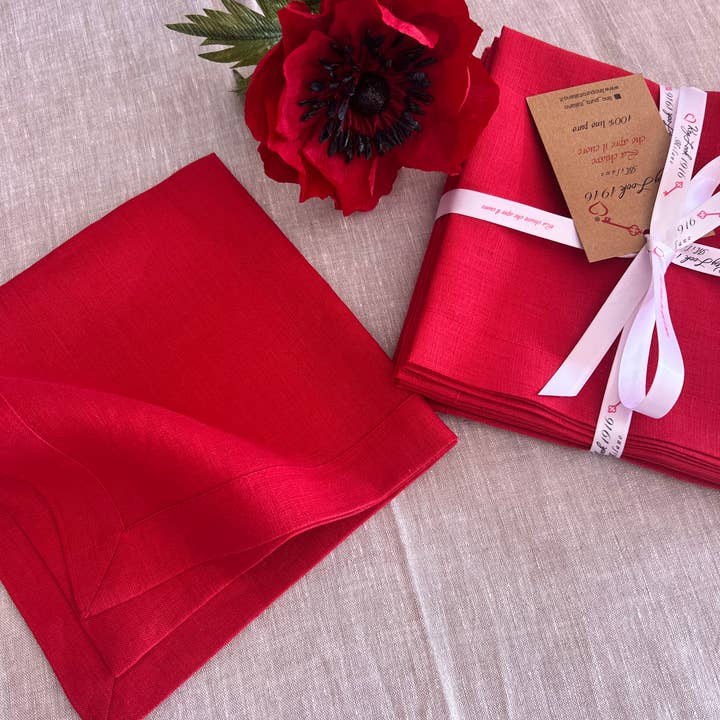 KEY LOOK1916 MILANO - Wholesale Dinner & Cloth Napkin - Linen napkins with frame16