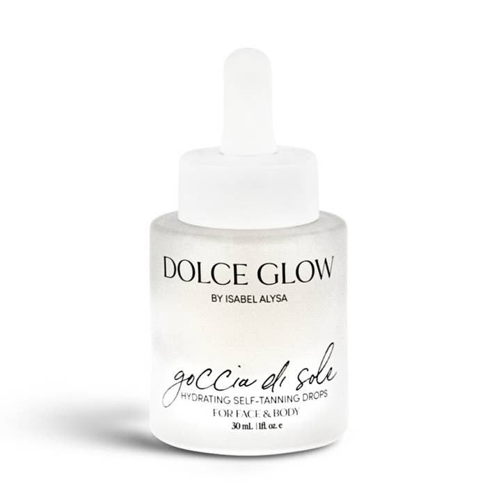 Goccia di Sole Hydrating Self-Tanning Serum Drops for wholesale by Dolce Glow by Isabel Alysa