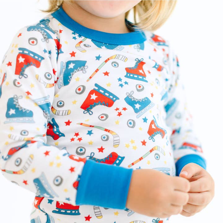 Hockey Star Long Pajamas for wholesale by Magnolia Baby