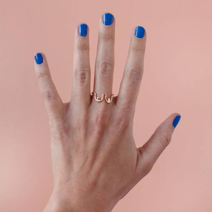 Anethum Jewelry – Anel de cocktail/declaração por atacado – Anel Boob2