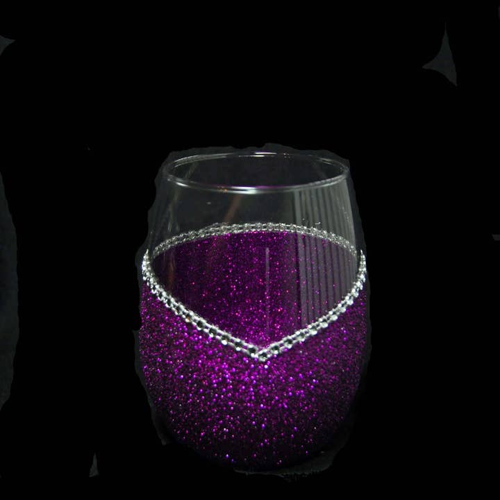 WineyBitches.Co - Wholesale Wine Glass - Classy With a Bitchy Side – Bling Glitter Glass Wine Glasses (Just Sayin’ Collection)20