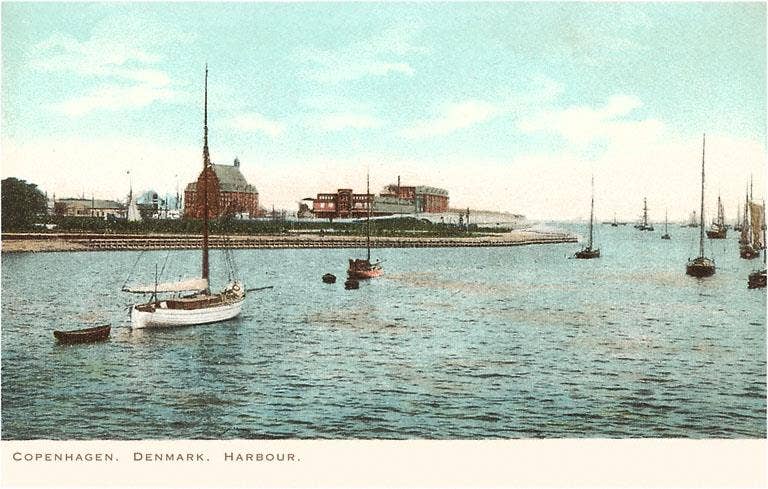 Found Image Press - Wholesale Magnet - Magnet MF-12 Harbor, Copenhagen, Denmark0