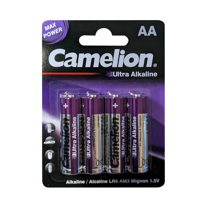 Camelion Battery - Wholesale Small/Handheld Appliance - Camelion AA Ultra Alkaline Blister Pack of 4