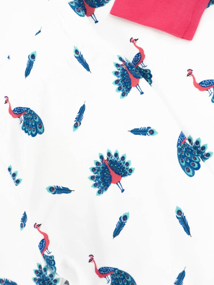 Bubble Baby - Wholesale Sleepwear Set - Kids - Peacock | Long Sleeve Pajamas