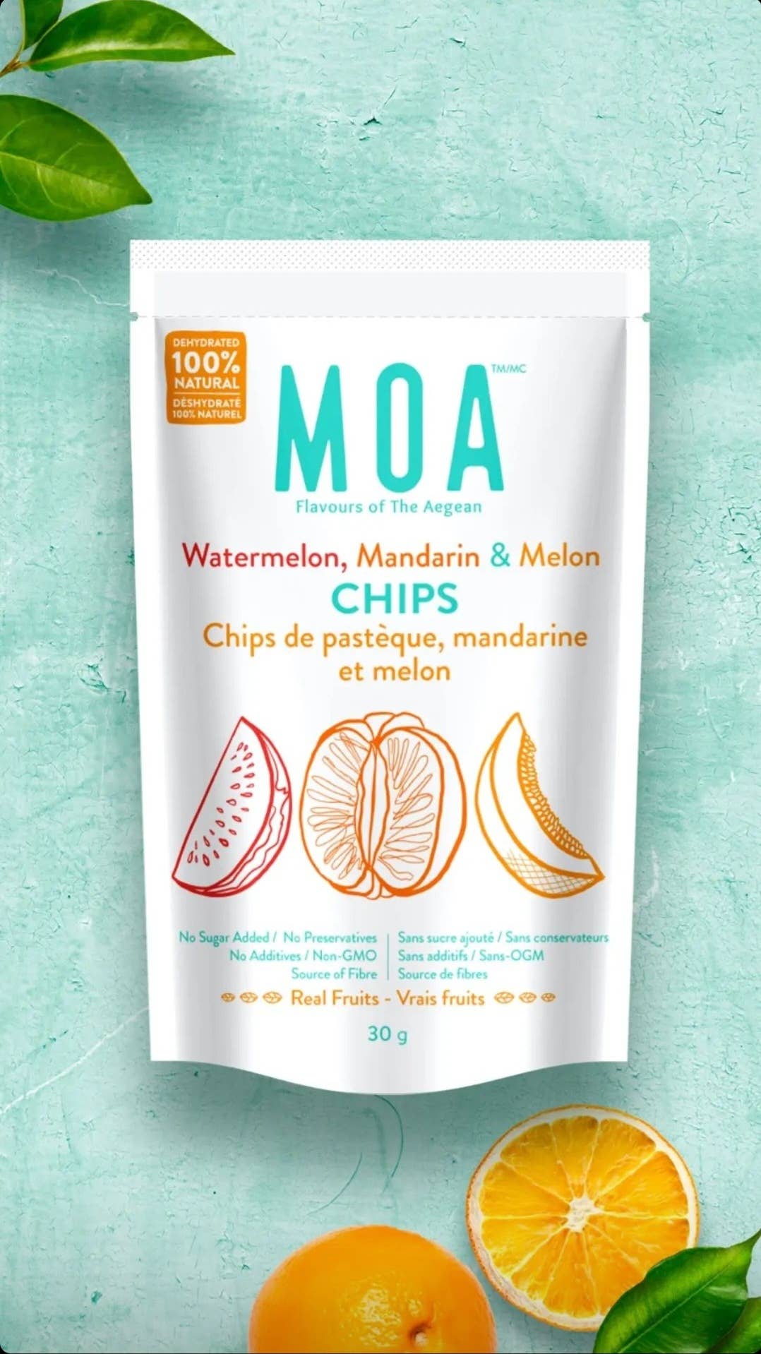 MOA Snacks - Wholesale Dried/Dehydrated Fruit - Watermelon & Mandarin & Melon Mix Chips4